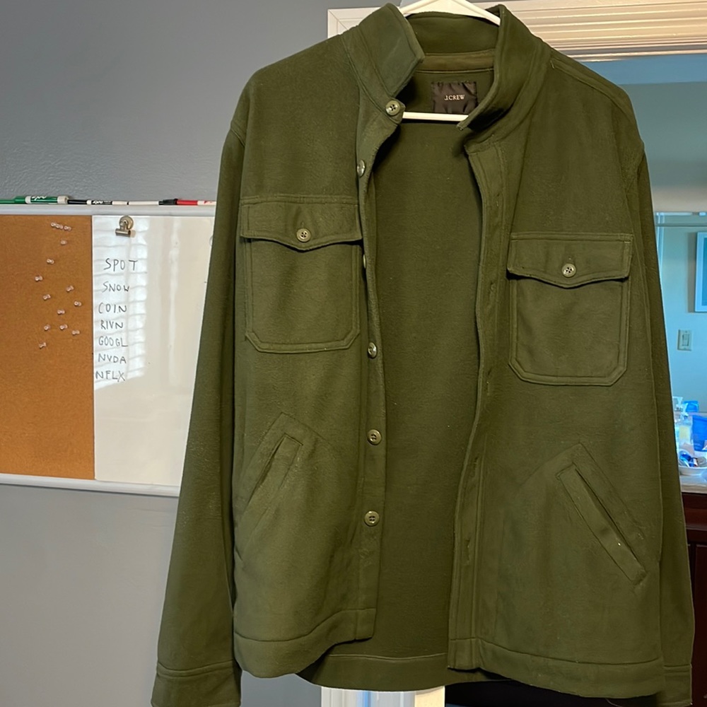 Jcrew fleece shirt